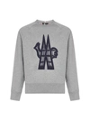 MONCLER MONCLER GRENOBLE LOGO PATCH SWEATSHIRT