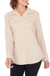 FOXCROFT JANE STRIPE BUTTON-UP SHIRT,192561