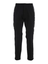 DSQUARED2 STRETCH WOOL JOGGERS IN BLACK