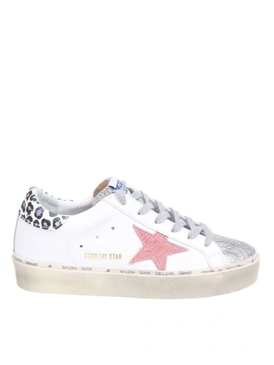 Golden Goose Hi Star Trainers In White Leather