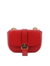 MOSCHINO BELT CROSS BODY BAG IN RED