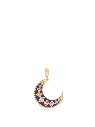 Harwell Godfrey Moon Sapphire, Lapis Lazuli & 18kt Gold Charm