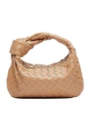 Bottega Veneta Mini Bv Jodie Intrecciato Leather Bag In Beige