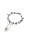Raf Simons Knot Charm Bracelet In Nickle | ModeSens