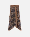 Stella Mccartney Norah Patterned Asymmetric Wrap Skirt In Multicolor