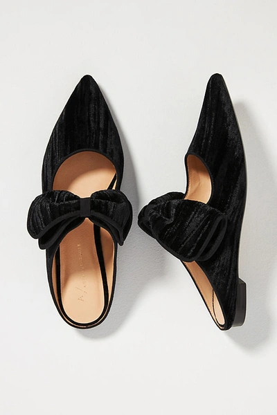 Anthropologie Livia Bow Flats In Black