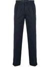 Briglia 1949 Pleated Straight-leg Trousers In Blue