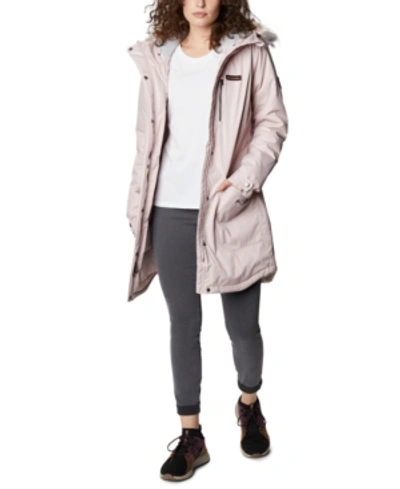 Columbia Women's Suttle Mountain Long Insulated Jacket In Mineral Pink