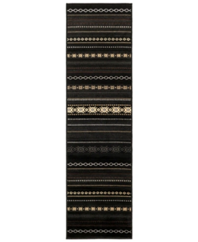 Abbie & Allie Rugs Paramount Par-1047 2'2" X 7'7" Area Rug In Black