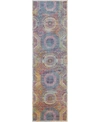 Nourison Ankara Global Anr05 Multi 2'4" X 8' Runner Rug In Multi