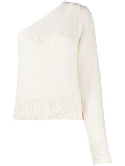 Federica Tosi One-shoulder Knit Jumper In White