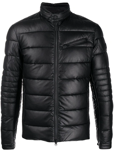 Save The Duck Band-collar Padded Jacket In Black