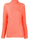 ISSEY MIYAKE PLEATED LONG-SLEEVED TOP