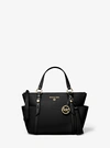 Michael Kors Sullivan Small Saffiano Leather Top-zip Tote Bag In Black