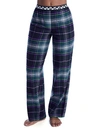 DKNY BLACK PLAID KNIT PAJAMA PANTS