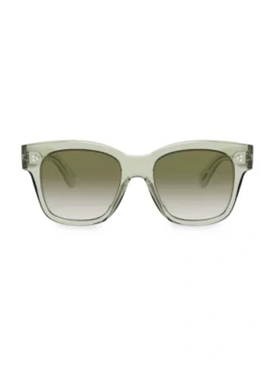 Oliver Peoples Melery 54mm Square Sunglasses In Green