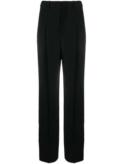 Isabel Marant Liolirok Straight-leg Wool Trousers In ブラック