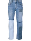 SJYP PATCHWORK JEANS