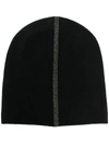 WARM-ME DAMIAN STRIPE CASHMERE BEANIE