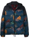 PS BY PAUL SMITH PRINTED HOODED DOWN JACKET