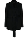 Joseph Womens Black Cenda Double-faced Wool And Cashmere-blend Coat In Black