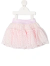 Monnalisa Leopard Texture Tutu Skirt In Pink