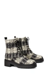 Tory Burch Miller Lug Sole Platform Boot In Black / White