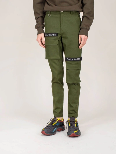 Daily Paper Cargo Trousers Olive Green