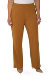 Standards & Practices High Waist Stretch Crepe Trousers In Dark Mustard