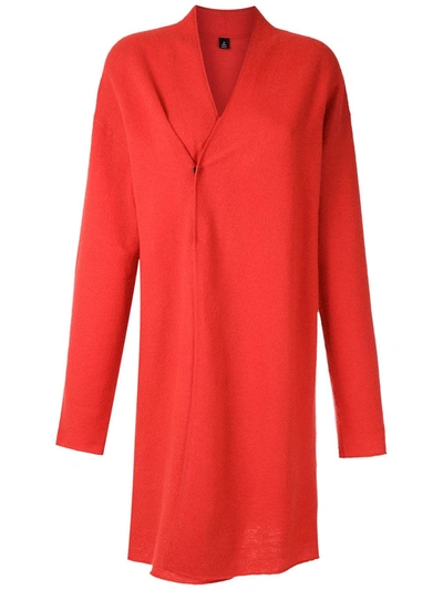 Osklen Classy Merino Coat In Red