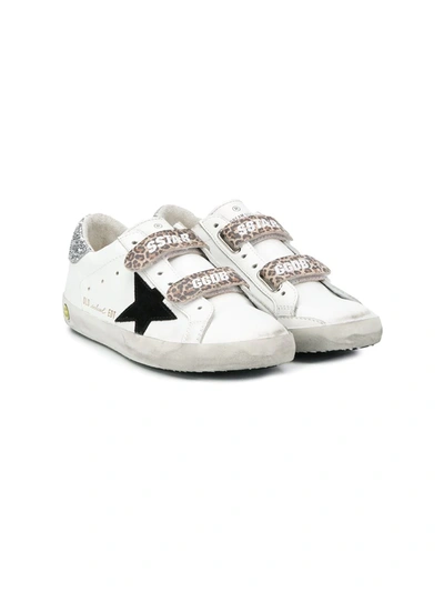 Golden Goose Kids' Old School Contrast Panel Trainers In White