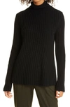 VINCE TWIST NECK WOOL & CASHMERE TURTLENECK SWEATER,V697578553