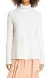 VINCE TWIST NECK WOOL & CASHMERE TURTLENECK SWEATER,V697578553