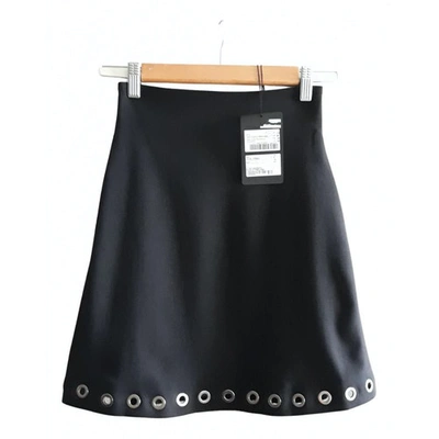 Pre-owned Plein Sud Wool Mid-length Skirt In Black