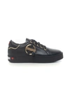 LOVE MOSCHINO SNEAKER BLACK LEATHER WOMAN