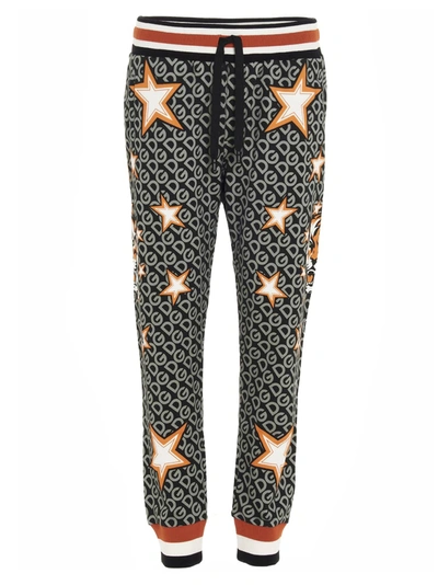 Dolce & Gabbana Fashion Tiger Pants In Grey In Multicolor