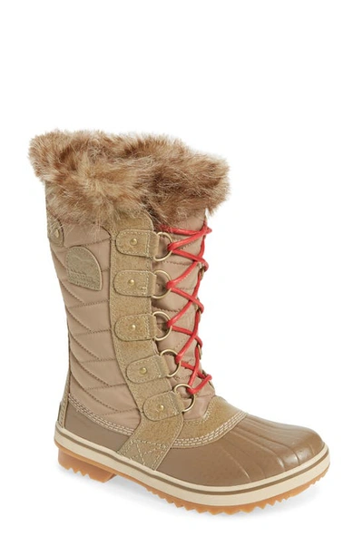 Sorel Women's Faux Fur-trim, Waterproof & Insulated Winter Boots In Khaki Ii