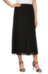 ALEX EVENINGS CHIFFON DETAIL SKIRT,36424