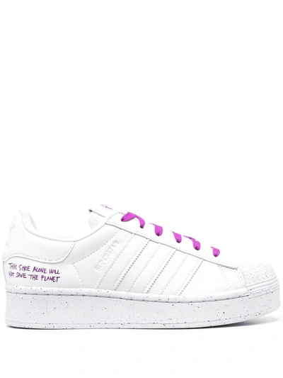 Adidas Originals Low White 'superstar Bold' Sneakers