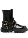 DOLCE & GABBANA BUCKLE ANKLE BOOTS