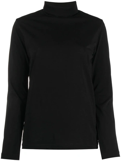 Y's Roll Neck Jumper In Black