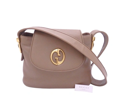 Pre-owned Gucci Brown Leather Shoulder Bag