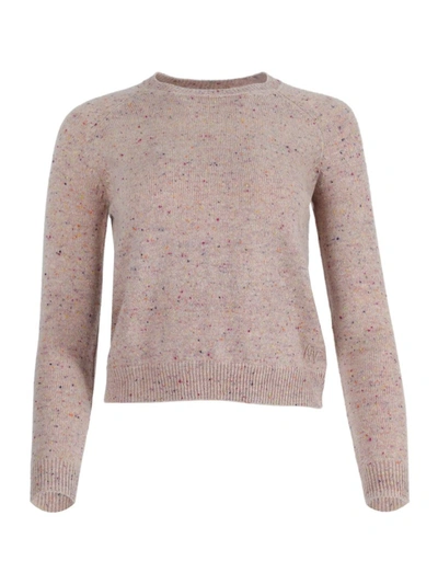 Alexandra Golovanoff Mila Cashmere Tweed Sweater In Pink