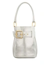 GIUSEPPE ZANOTTI WANDA SILVER LEATHER SHOULDER BAG,A7FD2EFA-0D4A-5239-3A4A-421CE5092AAB