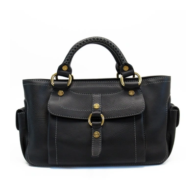 Pre-owned Celine Black Leather Satchel Bag