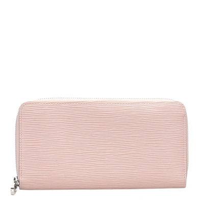 Pre-owned Louis Vuitton Pink Epi Leather Zippy Wallet