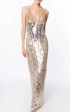 JENNY PACKHAM ROSE FINCH BEAD-EMBELLISHED GOWN