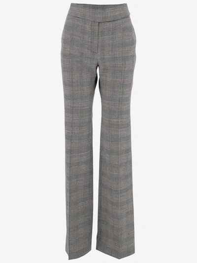 Alexandre Vauthier Checked Tailored Pants In Grey