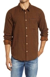 MADEWELL GINGHAM CHECK DOUBLE WEAVE PERFECT SHIRT,MA919