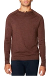 Good Man Brand Mvp Slim Fit Notch Neck Wool Sweater In Chestnut